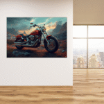 Fotoleinwand Motorrad - Dein Moment auf Leinwand