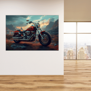 Fotoleinwand Motorrad - Dein Moment auf Leinwand