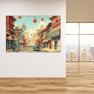 Fotoleinwand China Town - Dein Moment auf Leinwand