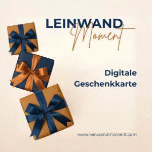 Digitale Geschenkkarte für eine Fotoleinwand - perfekt als Hochzeitsgeschenk, Weihnachtsgeschenk oder Geburtstagsgeschenk